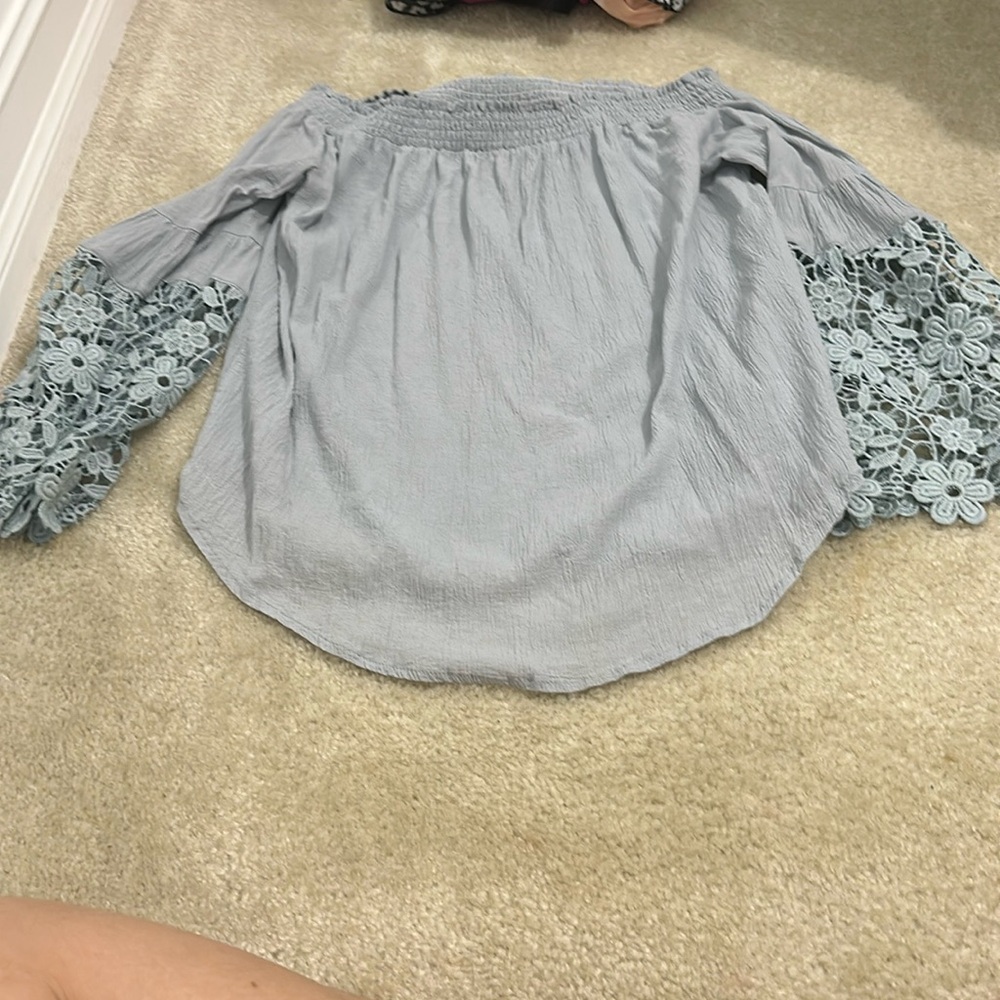 Off the shoulder floral top